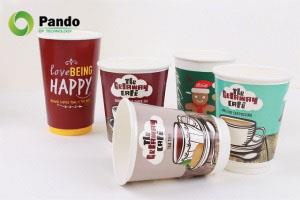 Dinding ganda cangkir kopi kertas biodegradable
