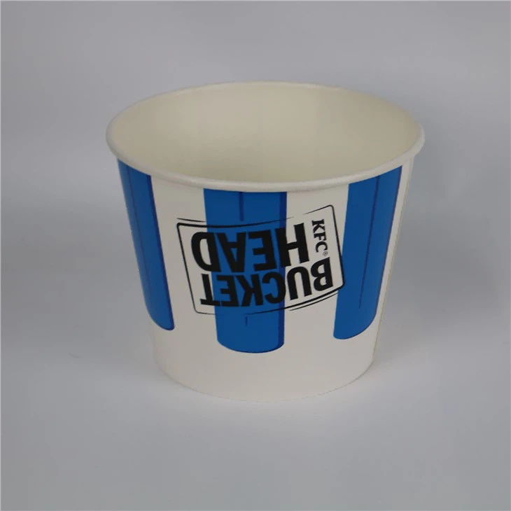 65oz Disposable Paper Buckets With Lid